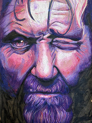 CANDACE CAPARARO, Diminution, 2024. Ink and oil pastel on paper, Canberra College CANDACE CAPARARO, Diminution, 2024. Ink and oil pastel on paper, Canberra College
